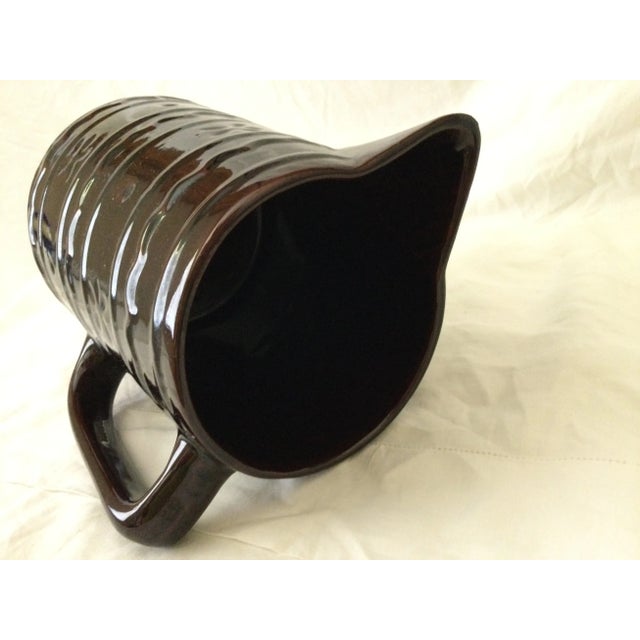 Mid-Century Modern Mid-Century Daisy & Dot MarCrest Stoneware Pitcher For Sale - Image 3 of 13