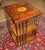 Traditional 1960s English Edwardian Burl Wood Inlaid Revolving Bookcase For Sale - Image 3 of 11