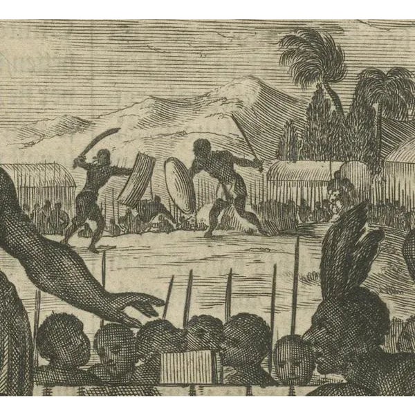 Montanus, Ceremonial Life in New Spain, 1673, Copper Engraving For Sale - Image 3 of 6