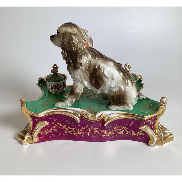 Ceramic An Early 19th Century Paris Porcelain Inkstand Jacob Petit For Sale - Image 7 of 13