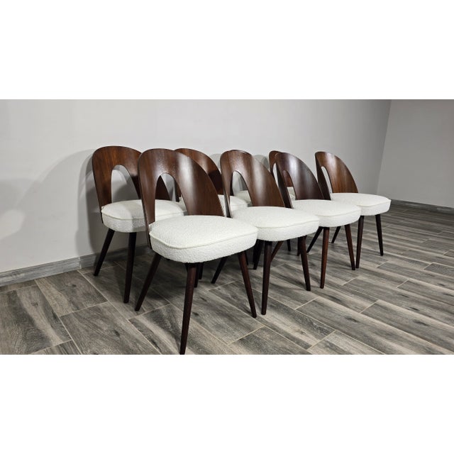 Textile Dining Chairs by Antonin Suman, 1960s, Set of 8 For Sale - Image 7 of 11