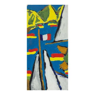 Philippe Visson, Liberte, Egalite, Fraternite, Modernist Painting For Sale
