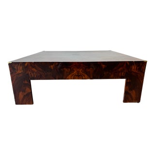 70's Mid-Century Milo Baughman - Style Rosewood Coffee Table For Sale