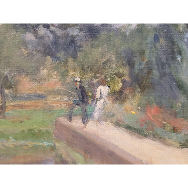 Maximilien Luce, Fisherman on the River, 20th Century, Oil Painting on Canvas For Sale - Image 3 of 18