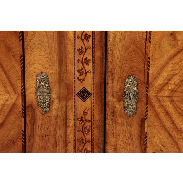 Antique Biedermeier Cabinet in Ash, 1834 For Sale - Image 11 of 18