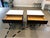 These custom nightstands combine rich oak stained in espresso with the cool, organic elegance of limestone. The honed...