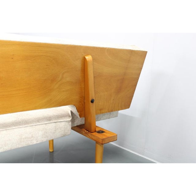 White Convertible Daybed Sofa by Miroslav Navratil, Former Czechoslovakia, 1960s For Sale - Image 8 of 18