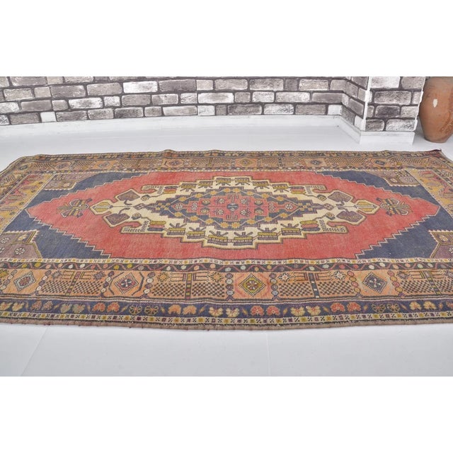 Mid 20th Century Bohemian Turkish Floor Carpet For Sale - Image 10 of 10