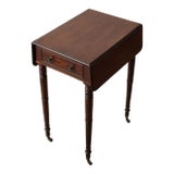 19th Century English Mahogany Petite Pembroke Table For Sale