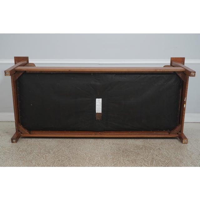 Stickley Mission Oak Arts & Crafts Tulip Upholstery Sofa For Sale - Image 16 of 18