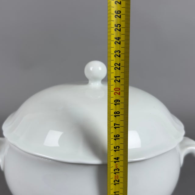 Vegetable Soup Tureen in White Porcelain by Richard Ginori For Sale - Image 10 of 11