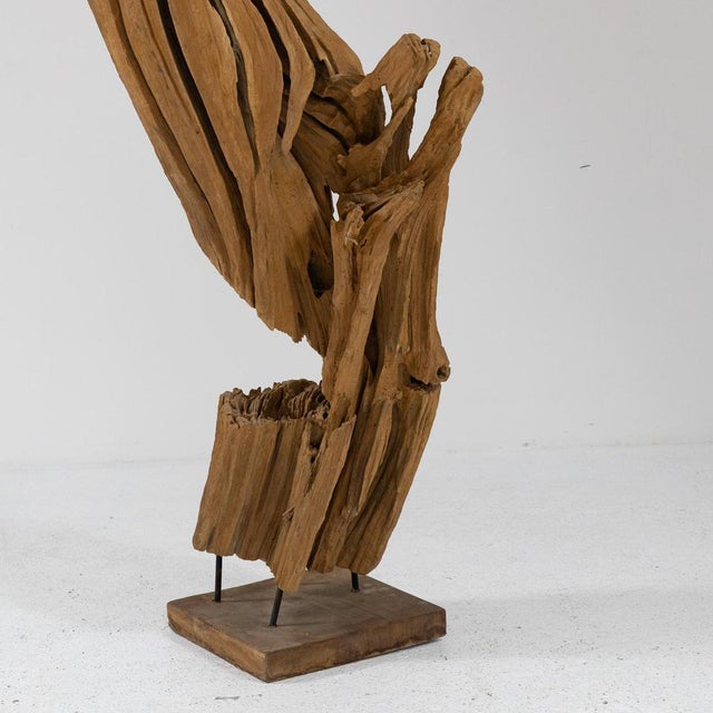 Wood Abstract Sculpture, 1970s, Wood For Sale - Image 7 of 14