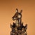 An impressive large-scale Tibetan Buddhist ritual phurba (vajra dagger), finely cast in solid bronze with partial gilded...
