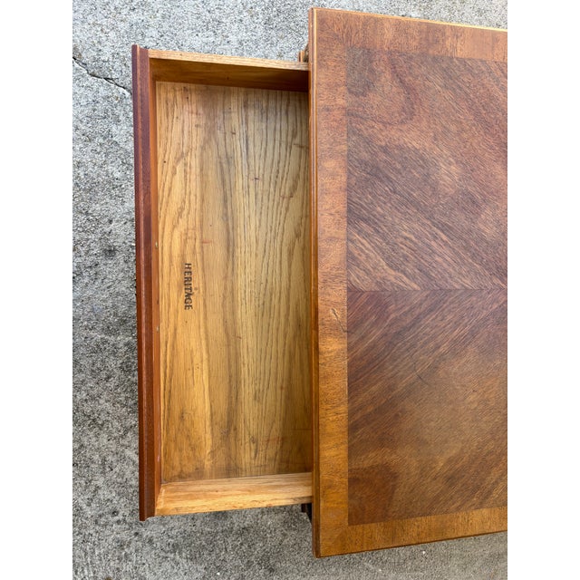 Mid 20th Century Mid 20th Century Heritage Henredon Mid-Century Modern Side End Lamp Table For Sale - Image 5 of 8