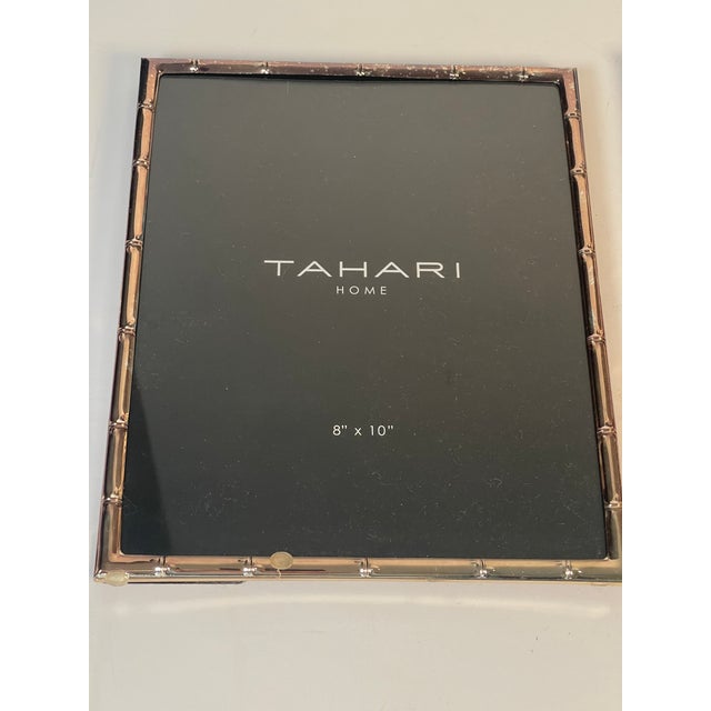 Asian Vintage Pair of Tahari Silverplate Photo Frames For Sale - Image 3 of 3