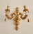 Rococo Antique Florentine Wall Lamp in Wood and Hand-Carved Gilded in Gold Leaf with Crystal Pendants, Italy, 1950s For Sale - Image 3 of 18