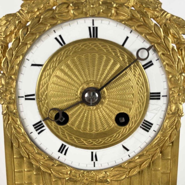 Antique Gilded Bronze Table Clock, 1800s For Sale - Image 6 of 15