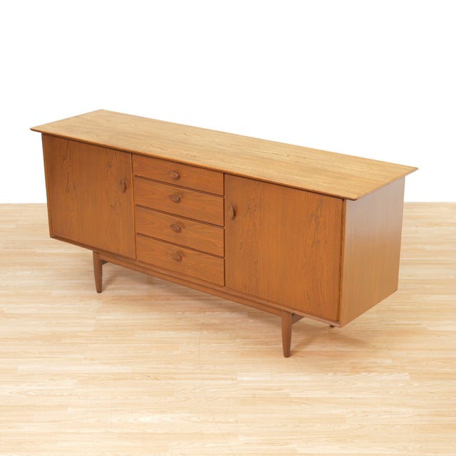 Mid Century Teak and Elm Credenza by Scandart Furniture For Sale - Image 10 of 10