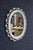 Hollywood Regency Pierced-Cut White Oval Wall Mirror For Sale - Image 4 of 5