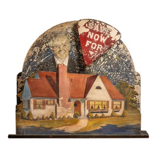 Mid-20th Century Dimensional Mechanical Real Estate Advertising Display For Sale