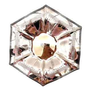 Vintage Sheffield Silver Plate Centerpiece Bowl Basket For Sale