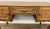Vintage French Louis XVI Style Carved Desk in Oak For Sale - Image 4 of 12