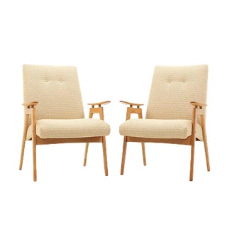 Set of Lounge Chairs by Jaroslav Šmídek for Jitona, 1960s For Sale