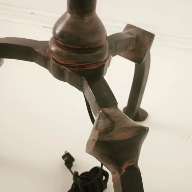 Vintage Wrought Iron Floor Lamp For Sale - Image 9 of 15