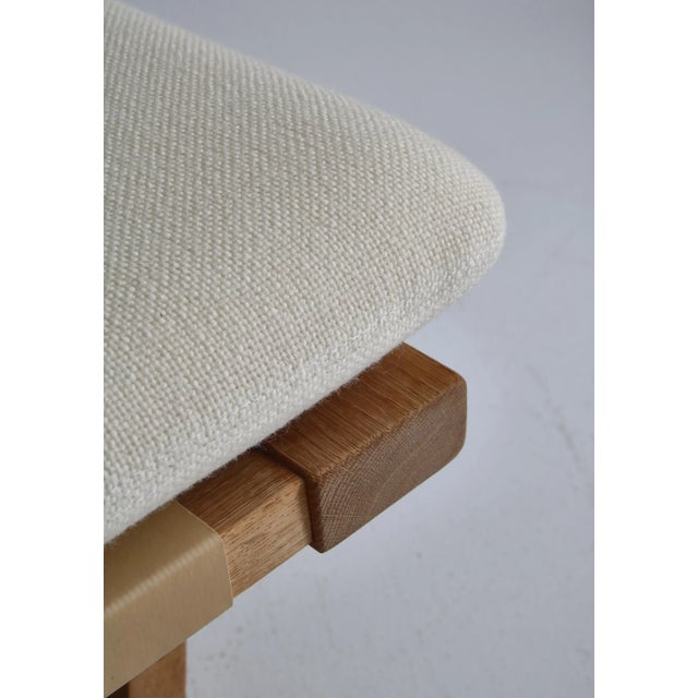 Model 211 2-Seater Sofa in Oak and Ottoman by Børge Mogensen for for Fredericia, 1956, Set of 2 For Sale - Image 16 of 18