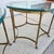 Vintage Labarge Side Tables Brass Glass Hoof Footed Octagonal Pair For Sale - Image 11 of 17