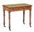 A fine English library table or writing desk of mahogany from the 19th century, featuring a moulded rectangular top with...