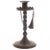 Antique Early 20th Century Arts & Crafts Iron Candleholder For Sale - Image 4 of 4