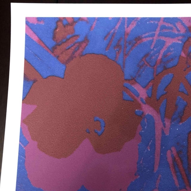 1990s After Andy Warhol "Poppy Flowers" Lithograph For Sale - Image 9 of 11