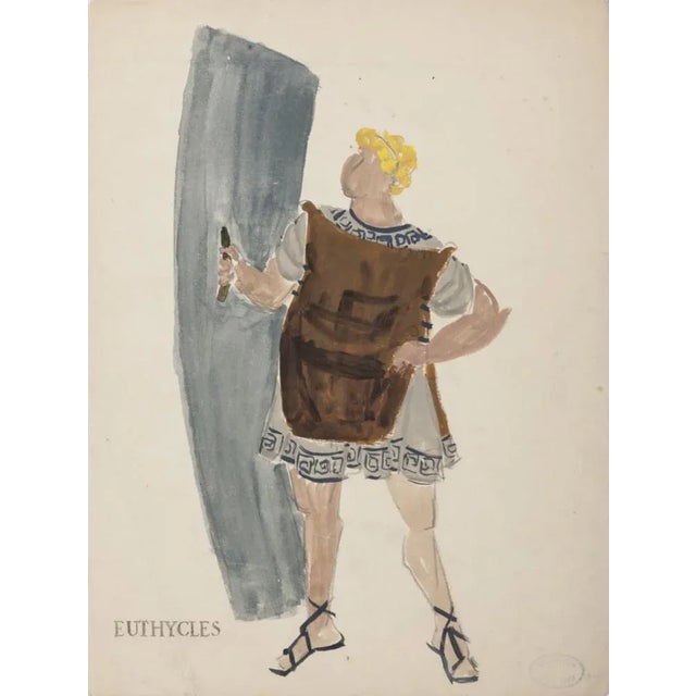 Euthycles is an original painting artwork in mixed media, tempera and watercolor on paper, realized by the Greek-French...