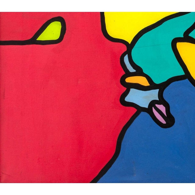Abstract Ruth Mollo Untitled Acrylic on Canvas, 1975 For Sale - Image 3 of 7