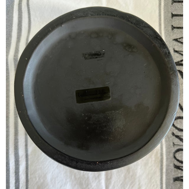 Tailored Tiles Black Urn/Cachepot - Produced in Redwood City, Ca For Sale In New York - Image 6 of 6
