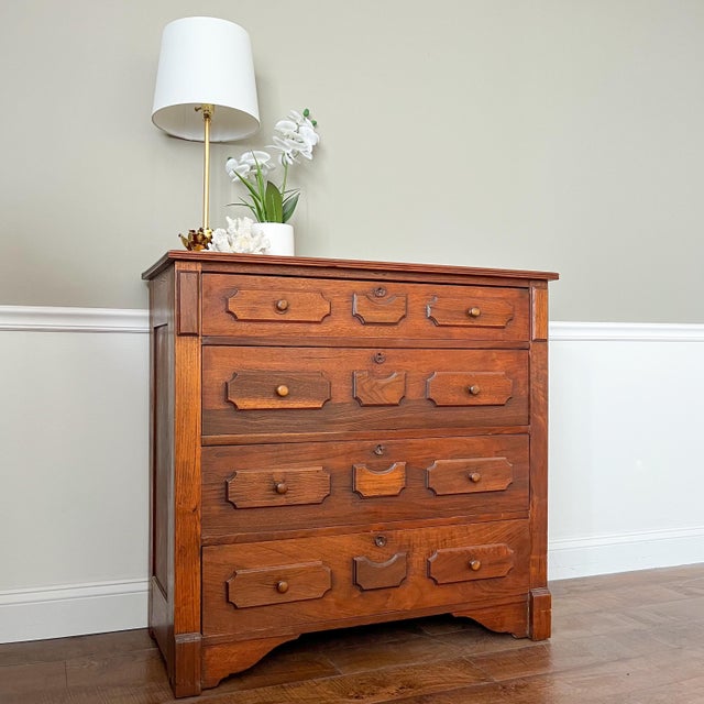 1800's Eastlake Victorian Entryway Chest of Drawers Chairish