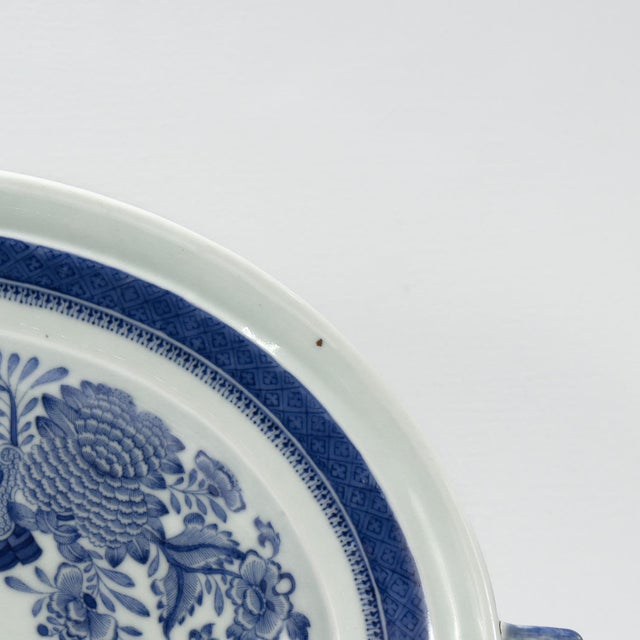 Antique Blue Fitzhugh Pattern Chinese Export Porcelain Tray Warmer & Cover For Sale - Image 17 of 18