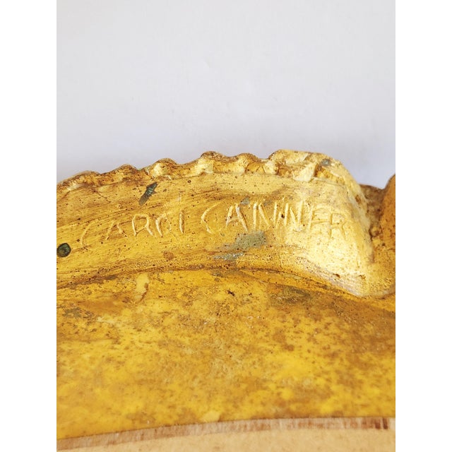 Carver's Guild Fleur-De-Lis Giltwood Painted Mirror For Sale - Image 12 of 15