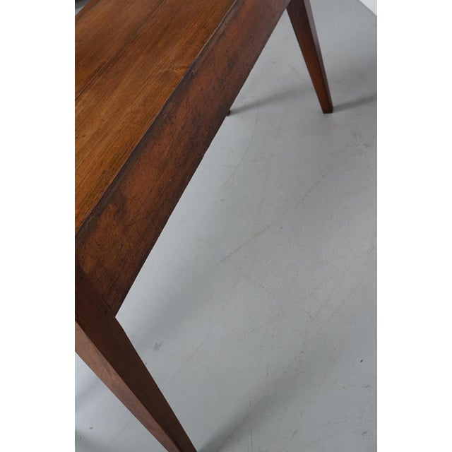 Rustic 19th Century Rustic Farmhouse French Fruitwood Side Table For Sale - Image 3 of 18