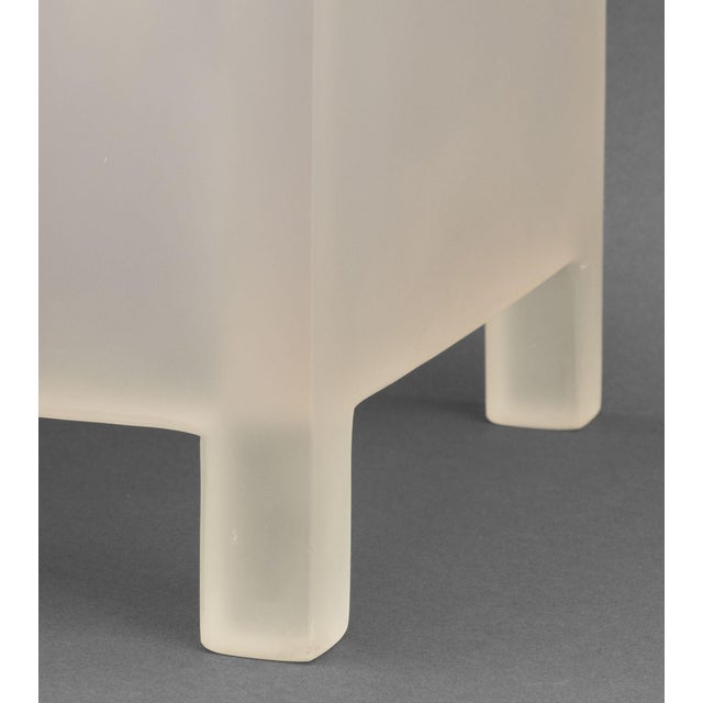 Modern Frosted Resin Low Side Table For Sale - Image 4 of 8