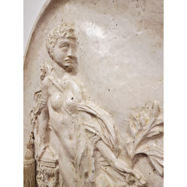 Paint Bas-Relief in Neoclassical Style, 1920s For Sale - Image 7 of 17