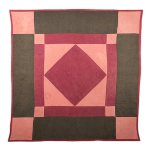 Antique Amish Dimond Quilt with Ex-Museum Provenance
