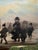 Antique Watercolor of a Russian Winter Procession in Ornate Gilt Frame - Unsigned Unknown Artist For Sale - Image 12 of 17