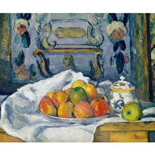 1876 Vintage Apple Still Life Art Print, French Wall Art by Paul Cézanne - 24" X 20" For Sale