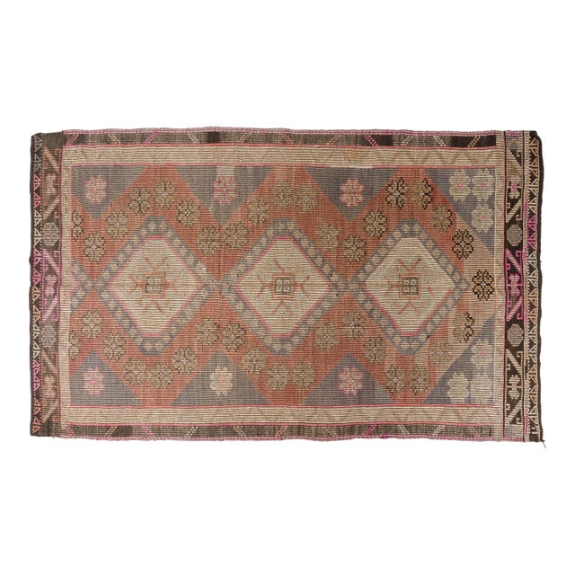 Bohemian Oversize Vintage Kilim Rug For Sale
