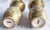 19th Century Japanese Meiji Period Satsuma Ceramic Vases with Geometric Design, Set of 2 For Sale - Image 4 of 5