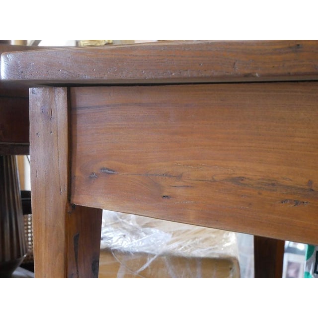 Antique Rectangular Table in Elm, Italy, Early 19th Century For Sale - Image 10 of 13