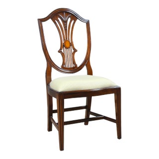 Niagara Furniture Inlaid Shield Back Side Chair For Sale