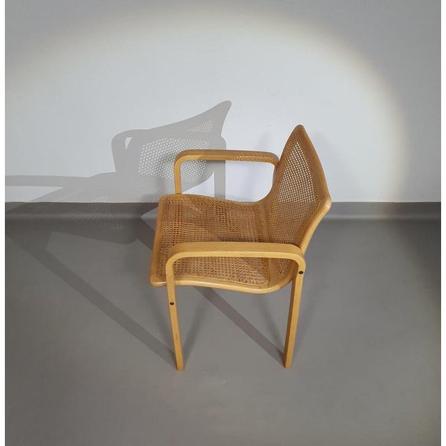 Beechwood and Webbing Chair by Olivo Pietro, Italy, 1970s For Sale - Image 5 of 18